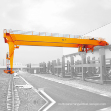 Double Girder Semi Gantry Crane with Hoist